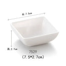 Modern asymmetrical black melamine plastic dipping sauce bowls dining by Decorbites