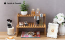 GobekUsa Modern Bamboo 2-Tier Plant Display Stand