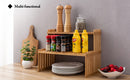 GobekUsa Modern Bamboo 2-Tier Plant Display Stand