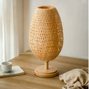 GobekUsa Bamboo Weave Table Lamp - Modern Bedside Light