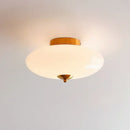 GobekUsa Bauhaus Cream White Glass Ceiling Lamp LED Light