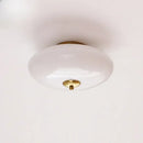 GobekUsa Bauhaus Cream White Glass Ceiling Lamp LED Light