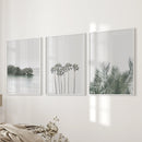 Modern Coastal Wall Art. Ocean Rock, Palms, Tropical Leaf by Wall Art Set