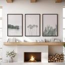 Modern Coastal Wall Art. Ocean Rock, Palms, Tropical Leaf by Wall Art Set