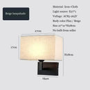 Modern beige and brown hotel fabric wall lamp bedroom light by Decorbites