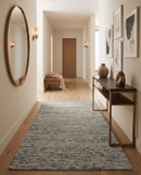 Beige and Charcoal Shaded Hand Tufted Natural Wool Area Rug - Modern Contemporary by The Rug Decor