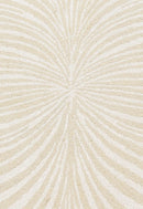 Modern Beige Blossom Hand Tufted 5x5 Wool Rug by The Rug Decor
