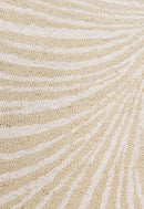 Modern Beige Blossom Hand Tufted 5x5 Wool Rug by The Rug Decor