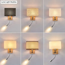 GobekUsa Fabric Adjustable Bedside Reading Lamp