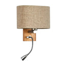 GobekUsa Fabric Adjustable Bedside Reading Lamp