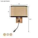 GobekUsa Fabric Adjustable Bedside Reading Lamp