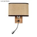 GobekUsa Fabric Adjustable Bedside Reading Lamp