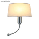 GobekUsa Modern Flush Wall Sconce with Half-Empire Shade - 1 Head Bedroom Spotlight Wall Lamp for Reading - Black/Beige/White