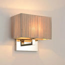 GobekUsa Modern Rectangle Fabric LED Wall Sconce in Beige