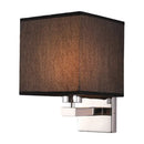 GobekUsa Nordic Style Beige Cube Wall Light - 1 Head Fabric Wall Mounted Fixture for Bedroom