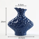 GobekUsa Frosted Ceramic Vase Artificial Floral Decor Desk Decoration Modern Flower Arrangement