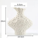 GobekUsa Frosted Ceramic Vase Artificial Floral Decor Desk Decoration Modern Flower Arrangement