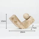 GobekUsa Geometric Stone Ornaments Desk Decoration Modern Artwork Statue Room Decor