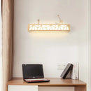 GobekUsa Modern Beige Nordic Wooden LED Sconce Wall Lamp for Bathroom