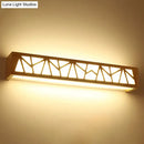 GobekUsa Modern Beige Nordic Wooden LED Sconce Wall Lamp for Bathroom