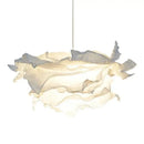 GobekUsa Nordic Paper Pendant Lights: DIY Cloud Lampshade Fixtures for Living Room, Restaurant & Christmas