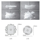 GobekUsa Nordic Paper Pendant Lights: DIY Cloud Lampshade Fixtures for Living Room, Restaurant & Christmas