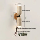 GobekUsa LED Wall Light Fixture Yellow Travertine Stone Modern Bedside Lamp