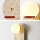GobekUsa LED Wall Light Fixture Modern Living Dining Room Yellow Glass Bedside Lamp