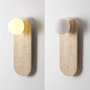 GobekUsa LED Wall Light Fixture Modern Living Dining Room Yellow Glass Bedside Lamp