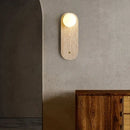 GobekUsa LED Wall Light Fixture Modern Living Dining Room Yellow Glass Bedside Lamp