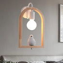 GobekUsa Modern Beige Wooden Arched Shelf Wall Light with Lovely Deco Boutique Sconce Lamp