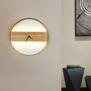 GobekUsa Contemporary Beige Wall Sconce with Acrylic LED - Flush Mount, Rectangular/Round Parlor Design.