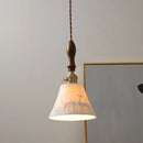 GobekUsa Ceramic LED Pendant Light Fixture Modern Hanging Lamp for Home Decor