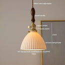 GobekUsa Ceramic LED Pendant Light Fixture Modern Hanging Lamp for Home Decor