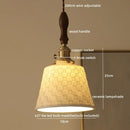 GobekUsa Ceramic LED Pendant Light Fixture Modern Hanging Lamp for Home Decor
