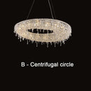 GobekUsa Bird Nest Crystal Pendant Chandelier | Modern Hall Hotel Living Dining Room Luster
