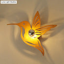 GobekUsa Modern Bird-Shaped Wood Sconce with Beige Wall Mount - Bedside Lamp