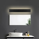 GobekUsa Modern Rectangle Vanity Wall Sconce: Black/White Aluminum LED Wall Mount Lamp in Warm/White Light