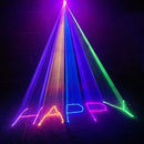 GobekUsa 3D DJ Laser Lights RGB Colorful DMX Scanner Beam Xmas Party Disco Light