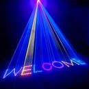 GobekUsa 3D DJ Laser Lights RGB Colorful DMX Scanner Beam Xmas Party Disco Light