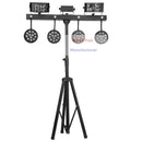 GobekUsa 4-in-1 LED Light Stand: Par, Derby, Strobe, Wash, Laser Effects - Ideal for Bars & Discos