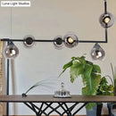 GobekUsa Dome Glass Ceiling Light - Postmodern 6-Head Hanging Lamp for Dining Table