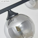 GobekUsa Dome Glass Ceiling Light - Postmodern 6-Head Hanging Lamp for Dining Table