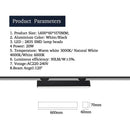 GobekUsa 60cm LED Track Light 20W - Creative Linear Strip for Office, Store, Mall, Exhibition