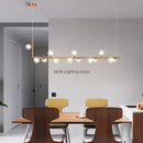 GobekUsa Double Glass Shade Pendant Light: Nordic Minimalist Design, LED Lamp for Living Room, Restaurant
