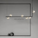 GobekUsa Double Glass Shade Pendant Light: Nordic Minimalist Design, LED Lamp for Living Room, Restaurant