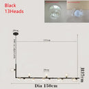 GobekUsa Double Glass Shade Pendant Light: Nordic Minimalist Design, LED Lamp for Living Room, Restaurant