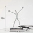 GobekUsa Abstract Lovers Sculpture Desk Ornament Home Decor Aesthetic Figure
