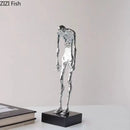 GobekUsa Abstract Lovers Sculpture Desk Ornament Home Decor Aesthetic Figure