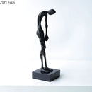 GobekUsa Abstract Lovers Sculpture Desk Ornament Home Decor Aesthetic Figure